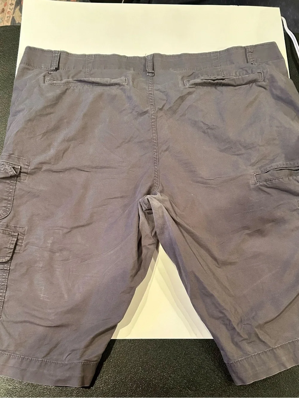 Men's Charcoal Cargo Pants, 42